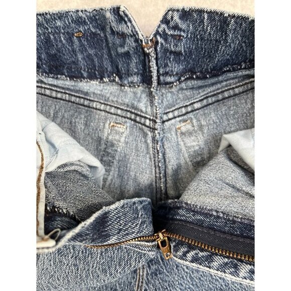 Vintage Levis Brown Tab 573 Ladies Jeans High Waist Pleated Front Size 7 - Picture 10 of 16